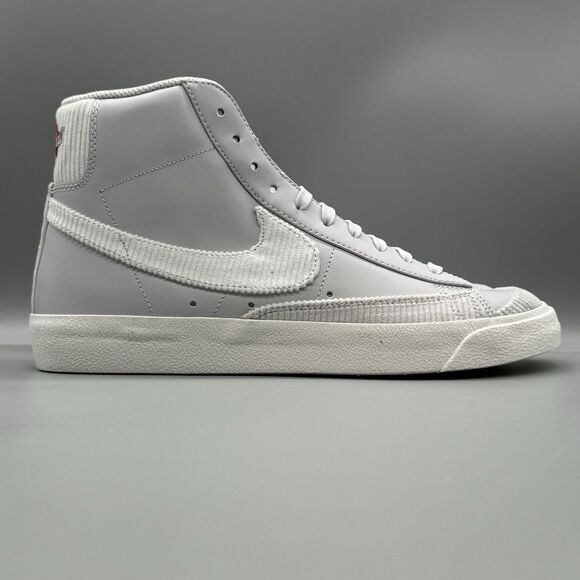 Nike Blazer Mid '77 EMB Men's Size 9 Vast Grey Summit White DD8021-001 Leather - Picture 1 of 11